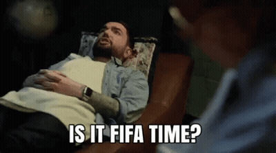 Man Lying In Chair Is It Fifa Time GIF