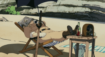 Man Lying in Chair With Book on Head and Wine
