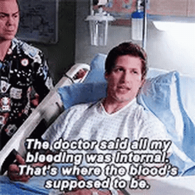 Man Lying In Hospital Bed GIF