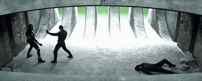 Man Lying In Snow Tunnel GIF