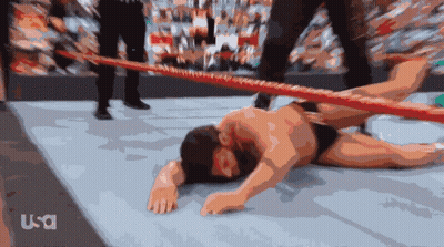 Man Lying In Wrestling Ring USA GIF