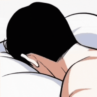 Man Lying On Bed With Flowers Out Of Head GIF