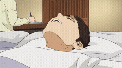 Man Lying On Bed With Pen GIF