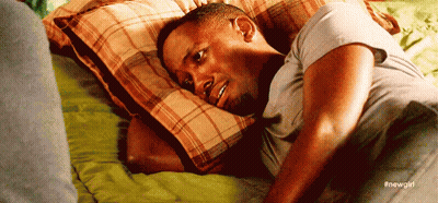 Man Lying On Bed With Pillow GIF
