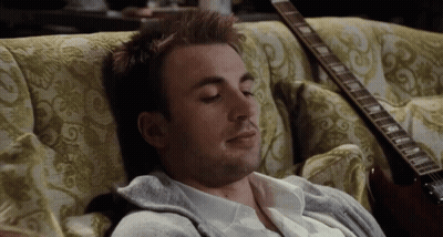Man Lying On Couch Eyes Closed GIF