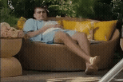 Man Lying On Couch With Book GIF