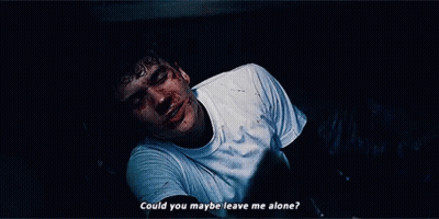Man Lying On Ground With Blood On Face GIF