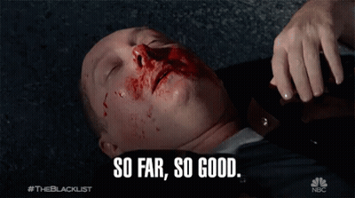 Man Lying On Ground With Blood GIF