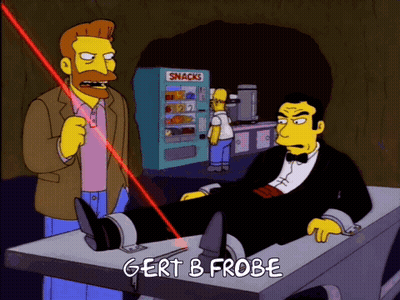 Man Lying On Table Gert B Frobe GIF