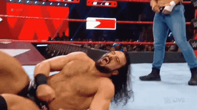 Man Lying On Wrestling Ring GIF