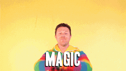 Man Magic Rainbow GIF