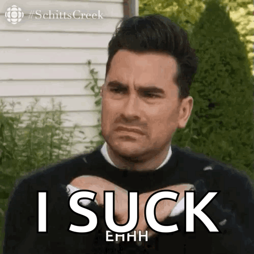 Man Making A Face Says I Suck GIF
