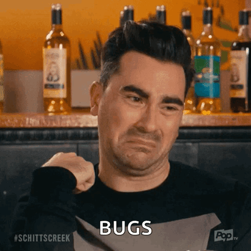 Man Making Face Bugs GIF