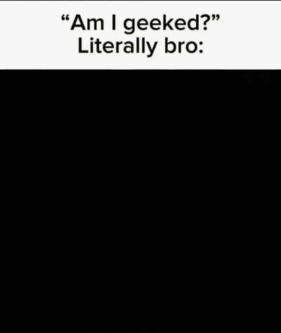 Man Making Face Saying Am I Geeked Literally Bro GIF