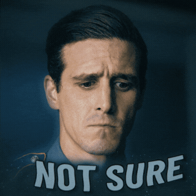 Man Making Face Saying Not Sure GIF