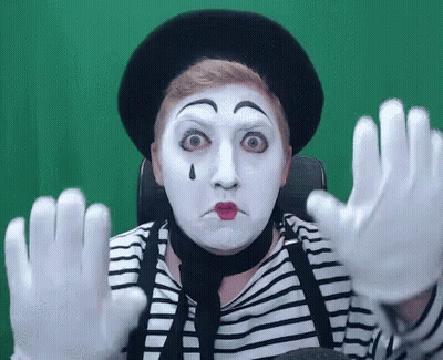 Man Making Face With Blue Eyes GIF