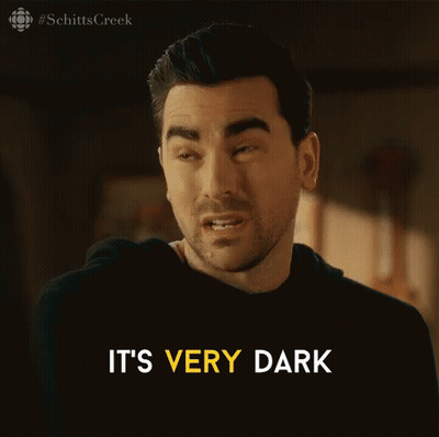 Man Making Funny Dark Face GIF