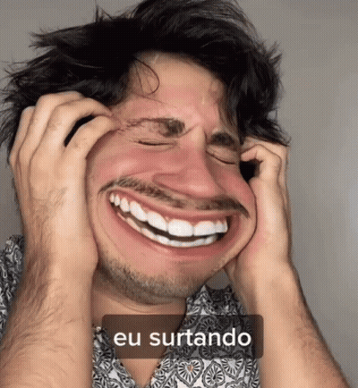 Man Making Funny Face Eu Surtando GIF