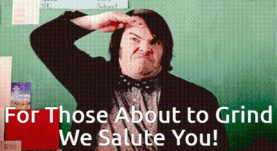 Man Making Funny Face For Those About To Grind We Salute You GIF