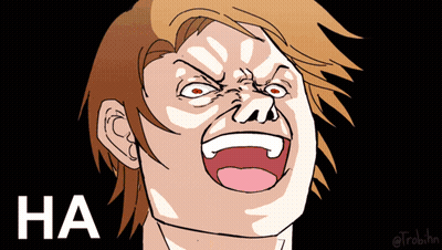 Man Making Funny Face Ha GIF