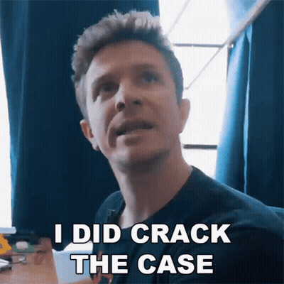 Man Making Funny Face I Did Crack The Case GIF