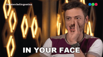 Man Making Funny Face In Your Face GIF