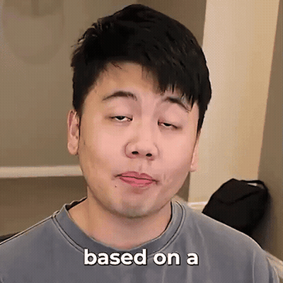 Man Making Funny Face Saying Based On A GIF
