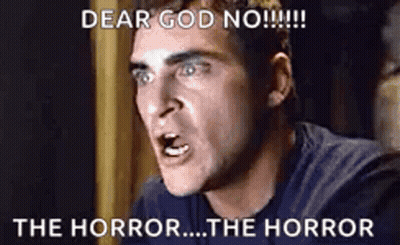 Man Making Funny Face Saying Dear God No GIF