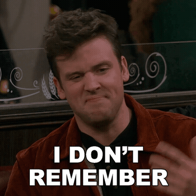 Man Making Funny Face Saying I Don't Remember GIF