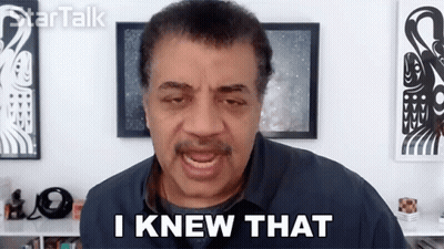 Man Making Funny Face Saying I Knew That GIF
