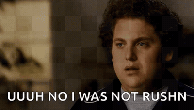 Man Making Funny Face Saying No GIF