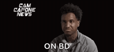 Man Making Funny Face Saying On BD With Hands GIF