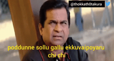 Man Making Funny Face Saying Poddunne Sollu GIF
