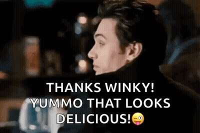 Man Making Funny Face Saying Thanks GIF