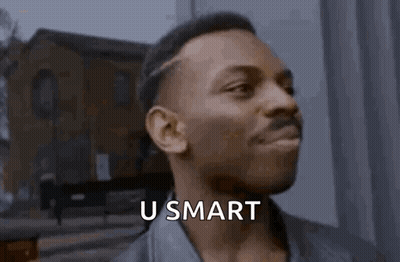 Man Making Funny Face Saying U Smart GIF