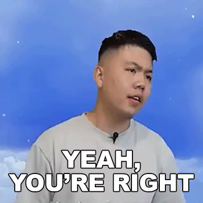 Man Making Funny Face Saying Yeah You're Right GIF