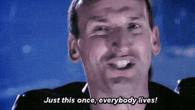 Man Making Funny Face Says Just This Once Everybody Lives GIF