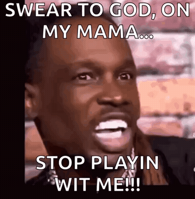 Man Making Funny Face Swear To God GIF