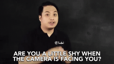 Man Making Funny Face Talking To Camera GIF