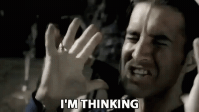 Man Making Funny Face Thinking GIF