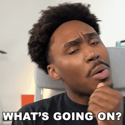 Man Making Funny Face What's Going On GIF