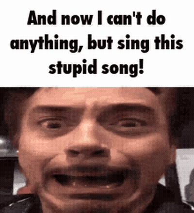 Man Making Funny Face While Singing GIF