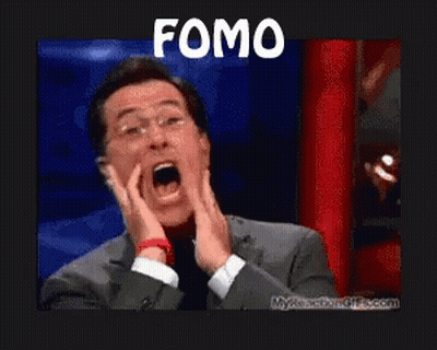 Man Making Funny Face With FOMO GIF
