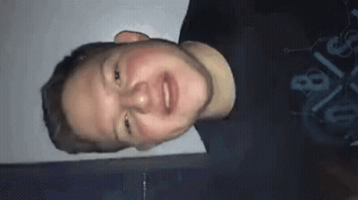 Man Making Funny Face With Mouth Open GIF