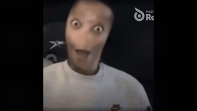 Man Making Funny Face With Mouth Open GIF