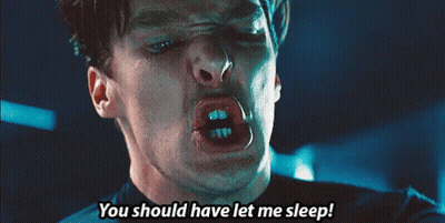 Man Making Funny Face You Should Have Let Me Sleep GIF