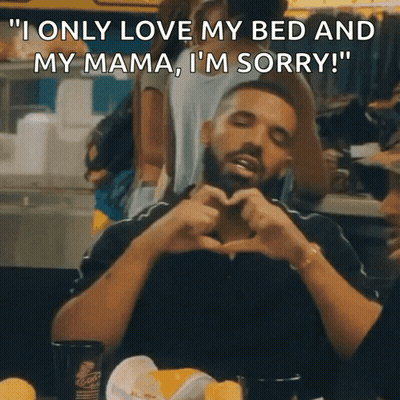 Man Making Heart Hands I Only Love My Bed And My Mama Im Sorry GIF