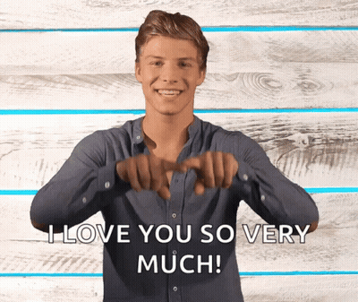 Man Making Heart Sign I Love You GIF