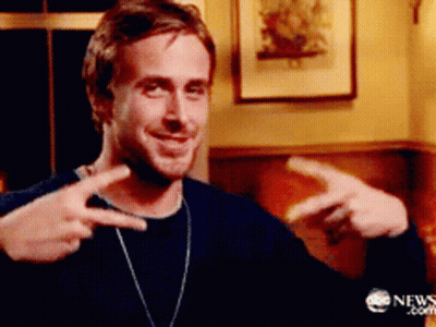 Man Making Peace Sign In Front Of ABC News Advertisement GIF