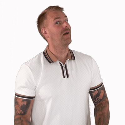Man Making Peace Sign GIF